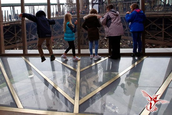 Как выглядит новый стеклянный пол Эйфелевой башни