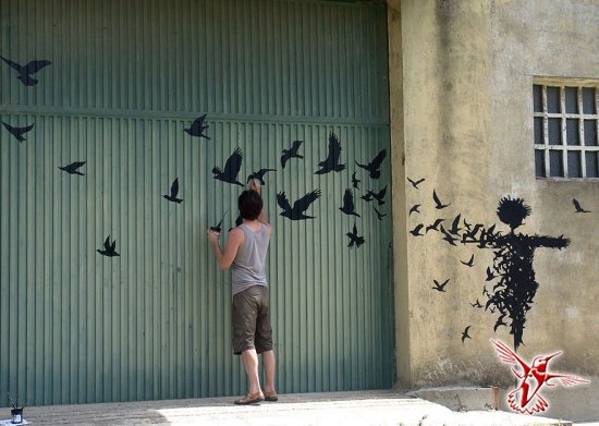 Удивительные оптические иллюзии: Поэтичный стрит-арт испанского художника