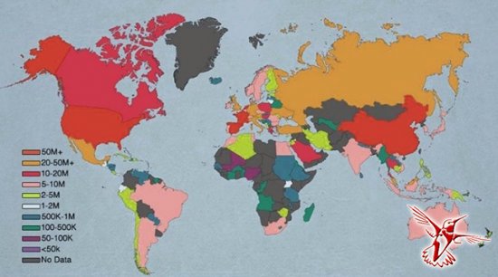 Карты мира, которые нам не показывали в школе